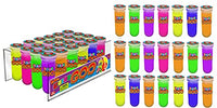 JA-RU Slime Kit Test Tubes Sludge Toy (24 Tubes with Display) Dr. Wacko's Mad Lab Goo, Glowing Alien Neon Colors Sensory Educational Stress Relief Fidget Toy. Party Favor Pinata Filler Putty 5437-24s