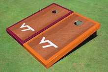 Load image into Gallery viewer, Virginia Tech Rosewood Alternating Border Cornhole Boards
