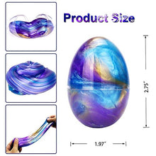 Load image into Gallery viewer, LAWOHO 6 Pack Fluffy Slime Eggs Soft Non-Toxic Slime Putty Clay Easter Egg Stress Relief Sludge Toys Easter Basket Stuffers Birthday Party Gift for Kids Adults
