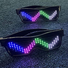 Load image into Gallery viewer, NUOBESTY LED Flash Glasses Glow in The Dark Eyeglasses Light Up Flashing Eyewear Novelty Shutter Shades Glasses for Party Bar Nightclubs (Colorful)
