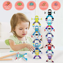 Load image into Gallery viewer, JIUBAR Wooden Stacking Games, Hercules Acrobatic Troupe Interlock Toys, Balancing Blocks Games Toddler Educational Toys for 3 4 5 6 Years Old Kids Infants Adults 12 Pieces (Hercules)
