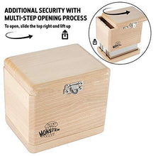 Load image into Gallery viewer, Monster Misdirection Theft-Deterrent TCG Wooden Deck Box- Fake Latch Won&#39;t Open, Slide Secret Anti-Theft Puzzle Top Lock To Open- compatible with MTG, Magic the Gathering, Yugioh &amp; Pokmon decks
