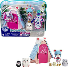 Load image into Gallery viewer, Enchantimals Secret Besties Pawbry Polar Bear Chalet (5.8-in) with 1 Doll (3.5-in), 5 Animal Figures, and 1 Accessory, Snow Valley Enchantimals Collection, Great Gift for Kids Ages 3 and Up
