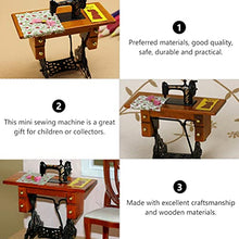 Load image into Gallery viewer, Amosfun Dollhouse Accessories Miniature Vintage Sewing Machine Model Tailor Toy Ornament Miniatures Dollhouse Furniture for DIY Dollhouse Living Room Mini Toy
