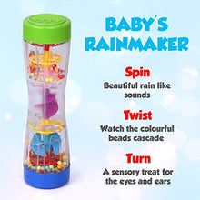 Load image into Gallery viewer, Playkidz 8.5&quot; Rainmaker Rattle Toy for Babies &amp; Toddlers, Kids Rainfall Rattle Tube, Rain Stick Shaker, Music Sensory Auditory Instrument Toy.
