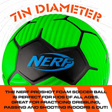 Load image into Gallery viewer, NERF Proshot Foam Soccer Ball - 7&quot; Soccer Ball Ideal for All Ages - with NERF Soft Foam
