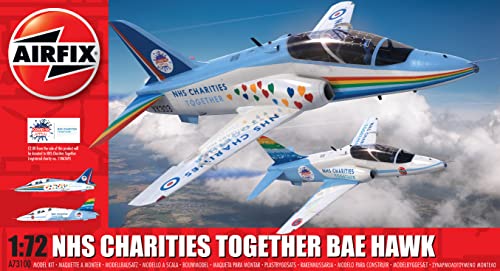 Airfix BAE Hawk NHS Charities Together 1:72 Military Jet Plastic Model Kit A73100