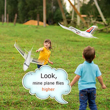 Load image into Gallery viewer, BooTaa 2 Pack 20&quot; Airplane Toys, Outdoor Kids Toys for Backyard, Large Foam Plane Glider, Outside Toys, Gifts/ Toys for 3 4 5 6 7 8 9 10 Year Old Boys Girls, Outdoor Yard Games for Kids Family Adults
