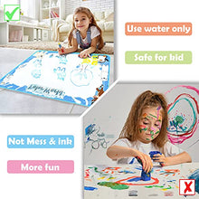 Load image into Gallery viewer, TOP 4 you Water Doodle Mat, Glowing Magic Kids Aqua Drawing Mat, Coloring Painting Snow Theme Mess Free Doodle Board Set, Educational Gift Toys for Girls Boys Toddlers Age 3 - 12 Years

