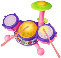 VTech KidiBeats Drum Set, Pink, Great Gift For Kids, Toddlers, Toy for Boys and Girls, Ages 2, 3, 4, 5