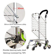 Load image into Gallery viewer, Household Can Climb Stairs Shopping Cart Portable Folding Shopping Cart Pull Goods Small Trailer
