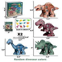 Load image into Gallery viewer, Dinosaur Toys for Kids 3 4 5 6 7 8 Year Old Boys - Take Apart STEM Toy Set for Kids - Pack of 4 Educational Construction Engineering Building Playset, Build Dino Toys for Girls Toddler Party Birthday
