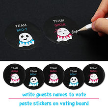 Load image into Gallery viewer, 40 Pieces Ghost Team Stickers Halloween Ghost Stickers Boo-y or Ghoul Gender Reveal Stickers Boy or Girl Gender Reveal Party Decorations Supplies for Halloween Decoration Horror Themed Birthday Party
