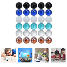 Load image into Gallery viewer, balacoo Glass Marbles Toy Cats Eyes Marbles Colorful Glass Marbles for Children Marble Games for Aquarium Game Vase Plant Decor Random Color 14mm 30Pcs
