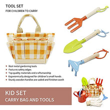 Load image into Gallery viewer, Kids Gardening Tools Set - 7 PCS Toddler Gardening Set Include Tote Bag,Rake, Fork,Shovels,Apron,Toddler Gardening Gloves and Kids Watering Can - Kids Gift,Outdoor Toys Gift for Age 3-8
