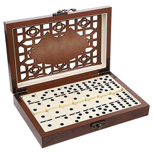ARTIBETTER Classic Dominos Game Set Building Dominoes Block Toys Professional Tournament Domino Holiday Party Entertainment Game with Wooden Box