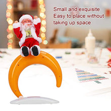 Load image into Gallery viewer, Zerodis Electric Christmas Santa Claus Toy,Dancing Singing Santa Claus Doll with Music Table Ornaments Decor Novelty for Kids(Moon)
