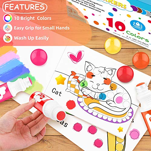 Lebze Washable Toddler Markers, 24 Colors Non Toxic Markers Art School –  ToysCentral - Europe