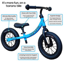 Load image into Gallery viewer, Banana GT Balance Bike - 12&quot; Alloy Wheels Air Tires for Girls and Boys 2, 3, 4, 5 Year Olds
