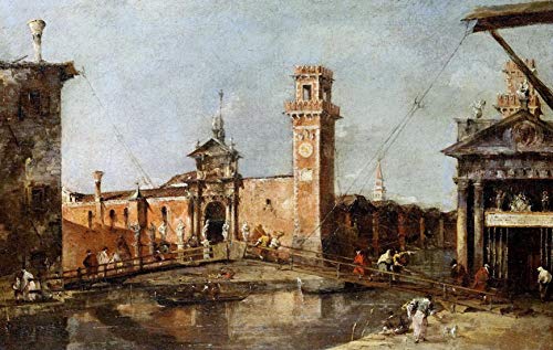 Francesco Guardi The Entrance to The Arsenal in Venice Jigsaw Puzzle Adult Wooden Toy 1000 Piece