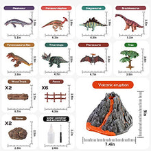 Load image into Gallery viewer, Dinosaur Volcano Figures Toy with Mat,Educational Mist-spouting Volcano Playset with Realistic Dinosaurs,Stone and Tree to Create a Dino World Party Gifts for Kids Toddler Boys and Girls
