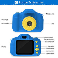 Load image into Gallery viewer, SUNCITY Kids Digital Camera, Christmas Birthday Gifts for Boys Age 3-9, HD Digital Video Cameras for Toddler, Portable Toy for 3 4 5 6 7 8 Year Old Boy with 32GB SD Card-Dark Blue
