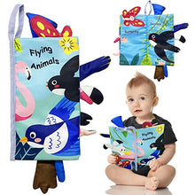 Load image into Gallery viewer, UMESONG Soft Baby Cloth Books, Touch and Feel Crinkle Books for Infants Babies, Safe Toddler Early Development Interactive Stroller Toys, Baby Girl Boy Gift 0-12 Months, 1-3 Years Old (Flying Tails)

