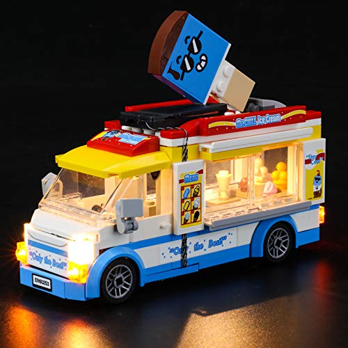 BRIKSMAX Led Lighting Kit for Ice-Cream Truck - Compatible with Lego 60253 Building Blocks Model- Not Include The Lego Set