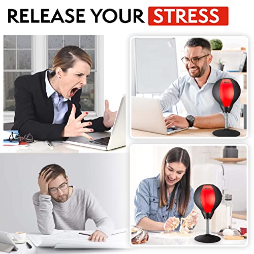 Tech Tools Desktop Punching Bag - Suctions to Your Desk, Heavy Duty Stress  Relief Boxing Bag, Funny Office White Elephant Gifts for Boss or Coworker