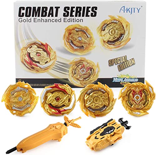 RTE Bey Burst Battle Evolution 4 in 1 Metal Fusion Attack Set with 4D Launcher Grip Gyro Set