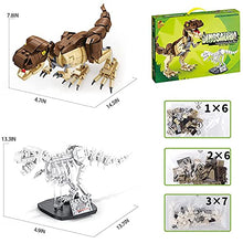 Load image into Gallery viewer, Dinosaurs Building Blocks for Kids, 2 ModelsT-rex Building Bricks Dinosaur Toy Set, STEM Creative DIY Construction Toy for Boys Girls Aged 6+
