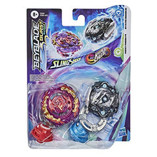 Load image into Gallery viewer, BEYBLADE Burst Surge Dual Collection Pack Hypersphere Myth Evo Dragon D5 and Slingshock Perfect Phoenix P4 Battling Game Top Toys
