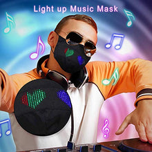 Load image into Gallery viewer, LIKESIDE LED 7 Colorful Glowing Protective Facemsk Nightclub Party Bar Bungee Rechargeable Face Shield Masquerade Costumes Christmas Party Festival Gifts (A)
