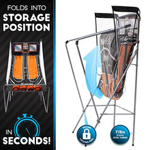 Load image into Gallery viewer, Franklin Sports Basketball Arcade Shootout - Indoor Electronic Double Basketball Hoop Game - Dual Hoops Pro Basketball Shooting with Electronic Scoreboard + (4) Basketballs - 2 Player Shooting Game,Bl
