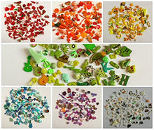 Load image into Gallery viewer, TomToy Orange I Spy Trinkets for Rainbow I Spy Bottle/Bag, Colorful Miniatures, Mixed Buttons, Beads, Charms, 1-3cm, Set of 50
