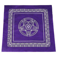 MNTT Tarot Tablecloth,49x49cm Board Game Astrological Non-Woven Altar Tarot Cloth Tarot Card Mat Tarot Card Cloth(Purple)