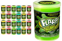 JA-RU Flarp Putty Glow in The Dark Scented Noise Putty (24 Units Assorted Color) Squishy Shine Neon Colors, Noise Putty Slime, ADHD Autism Stress Toy Party Favor Toys Kids Boys & Girls 341-24p