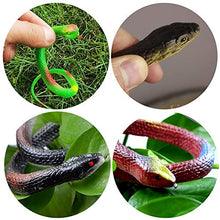 Load image into Gallery viewer, Shyflpopo 11 Pcs Realistic Rubber Snakes Decoration for Garden Props to Scare Birds, Squirrels, Mice, Prank Toys, Theater Props, and Party Favors for Kids

