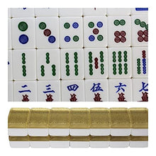 Load image into Gallery viewer, XIAOQIU Mahjong Sets Chinese Mahjong Game Set with Carrying Travel Case - 146 Tiles and 3 Dice - for Chinese Style Gameplay Only Mah Jongg Set
