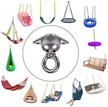 Load image into Gallery viewer, Dakzhou Heavy Duty Swing Hanger of Round Shape (1 Hanger + Installation Accessories), 360 Rotation +30 Swing Device, sandbag, Yoga, air Dance, Rotary tire, Rotary Pendulum and Other Items
