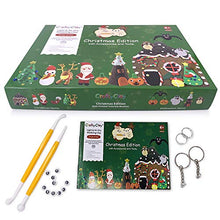 Load image into Gallery viewer, The Halloween &amp; Christmas Craft Set for Kids, 24 Color Air Dry Clay Set for Kids, Winter Holidays Craft Kit for Kids
