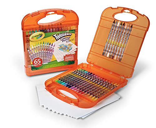 Crayola Twistables Colored Pencils Kit,  25 Twistables Colored Pencils and 40 sheets of paper
