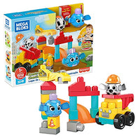 Mega Bloks Peek A Blocks Construction Site, Building Toys for Toddlers (30 Pieces)