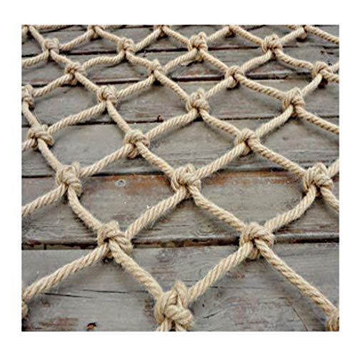 WANIAN Outdoor Mesh Rope Climbing Netting Heavy Duty, Children, Container Truck Semi-Trailer Cargo Garden Plant, Twisted Jute Can Be Customized Light and Safety Net for Kids (Size : 0.51m)