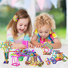 Load image into Gallery viewer, Juboury 1054Pcs Building Toy Building Blocks Bars Different Shape Educational Construction Engineering Set 3D Puzzle, Interlocking Creative Connecting Kit, Great STEM Toy for Both Boys and Girls
