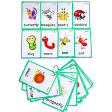 Load image into Gallery viewer, Set of Adjective&amp;Antonym and Insect Flash Cards for Toddlers |Kids Learning Flashcard &amp; Montessori Pocket Cards Toys | Perfect for Pre-K Decor Background Wall Stickers, Teacher/Autism Therapists Tools

