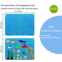 Load image into Gallery viewer, Kids Flannel Felt Board Story Sets for Toddler Preschool, with Under The Sea World Animals Shark Figures Large Wall Hang Interactive Learning Classroom Activity Kits
