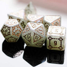 Load image into Gallery viewer, cusdie 7 Pcs 25mm Giant DND Dice, Polyhedral Dice Set, D&amp;D Dice for Dungeons and Dragons Pathfinder RPG MTG (Gray Green)
