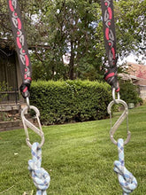 Load image into Gallery viewer, &quot;Tree Swing Strap Set - Climbing Webbing Material with Knots not Stitching for Ultra Strong hold. Ultimate Adjustable Outdoor Swing Kit - For Hanging Hammocks - Swing Sets - Rope Swings - Portable
