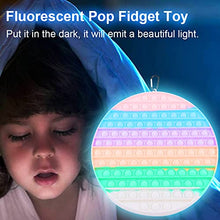 Load image into Gallery viewer, Cingfanlu 10x10in 144 Bubbles Glow Big Size pop Fidget Push Toy, Autism Special Needs Stress Reliever Silicone Stress Reliever Toy ,Squeeze Sensory Toy for Nxiety Stress Reliever
